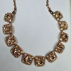 Rose Gold Cubic Zirconia 9 1/2 inch Drop Sparkler